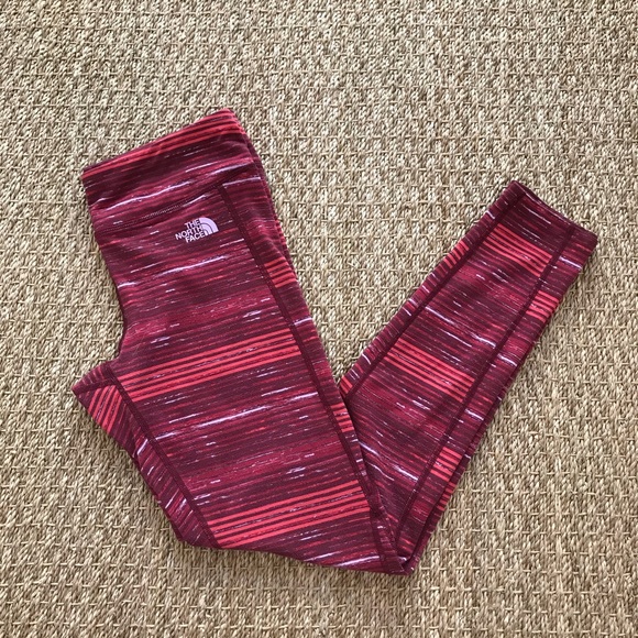 The North Face Pants - The North Face Red Stripe Pulse Leggings M